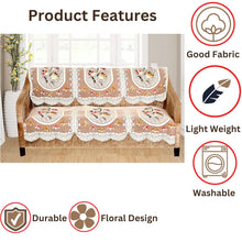 Elegant Floral Sofa Protector Runner - (Set / 132x28 Inch)