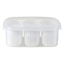 Fridge Storage Boxes Freezer Storage Containers, Container for Kitchen Storage Set, Storage in Kitchen, Vegetable Storage, Draining Crisper Refrigerator Food Box (1 Pc)