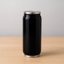 Stainless Steel Can-Shaped Vacuum Flask with Built-In Straw 500ml Approx, Tumbler (1 Pc)
