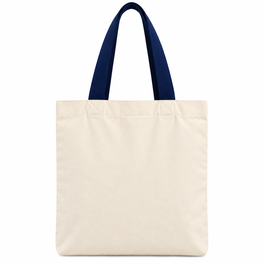 Classic Off-White Cotton Tote Bag