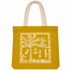 Warli Printed on Colourful Cotton