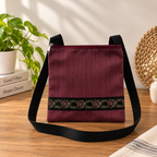 Printed Patch Sling Bag