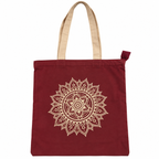 Colourful cotton printed with stylised motif