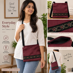 Printed Patch Sling Bag