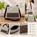 Printed Patch Sling Bag