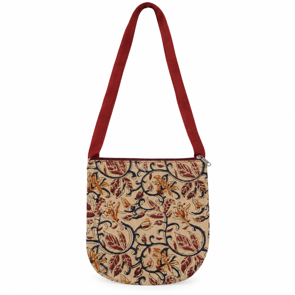 Cotton Block Printed Sling Bags