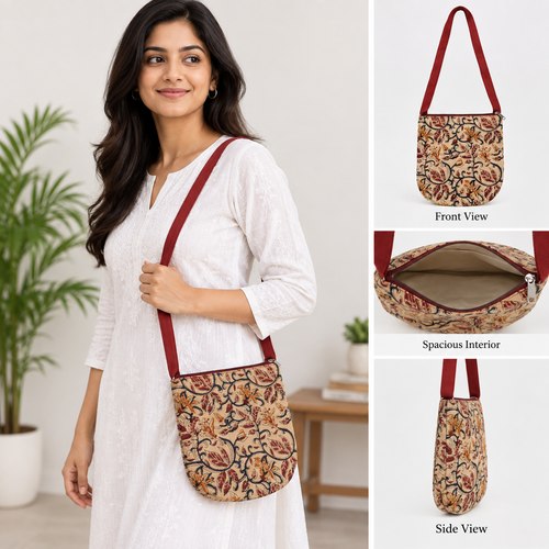 Assorted Handcrafted Sling Bags – 4 Unique Traditional Designs