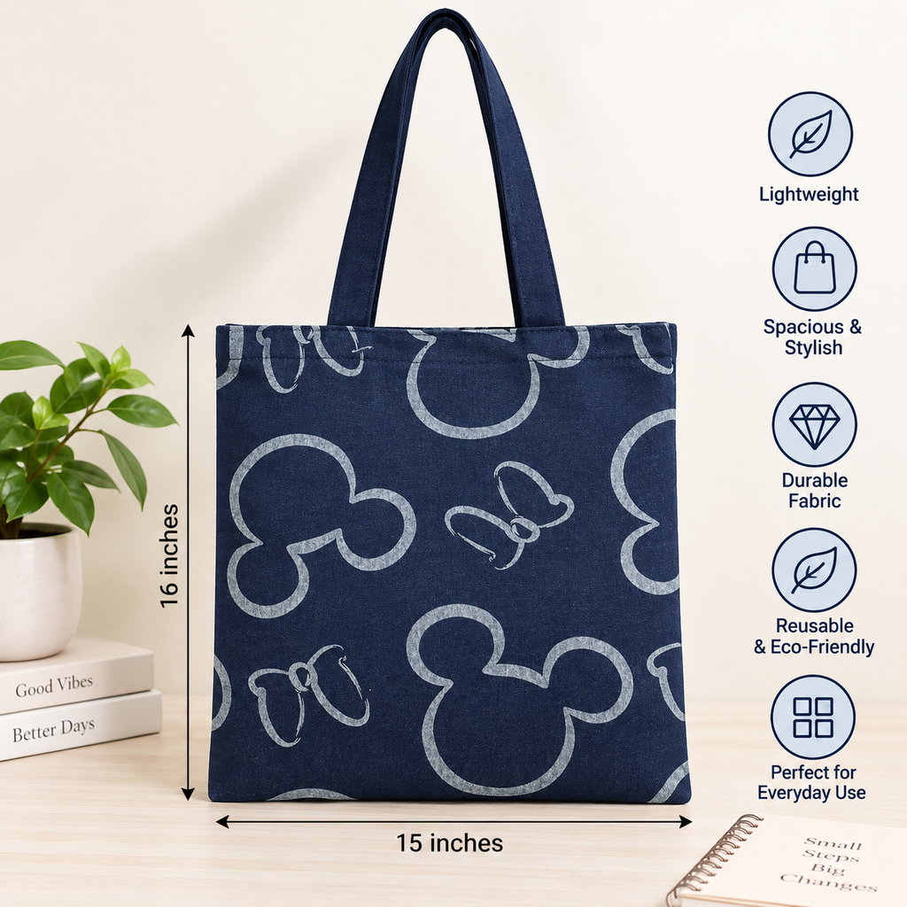 Denim Cotton Indigo Tote bag