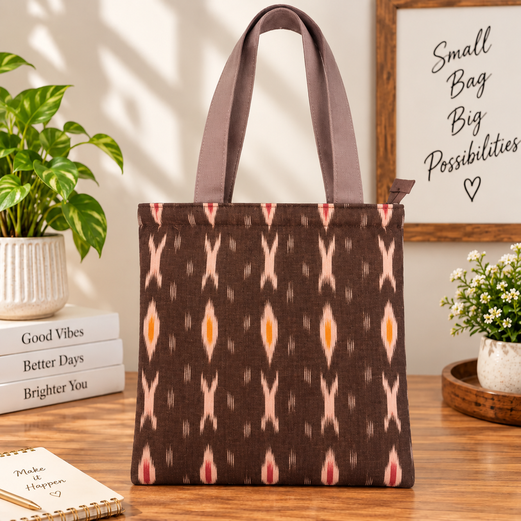 Ikat Cotton Tote Bag