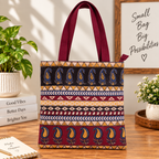 Ikat Cotton Tote Bag